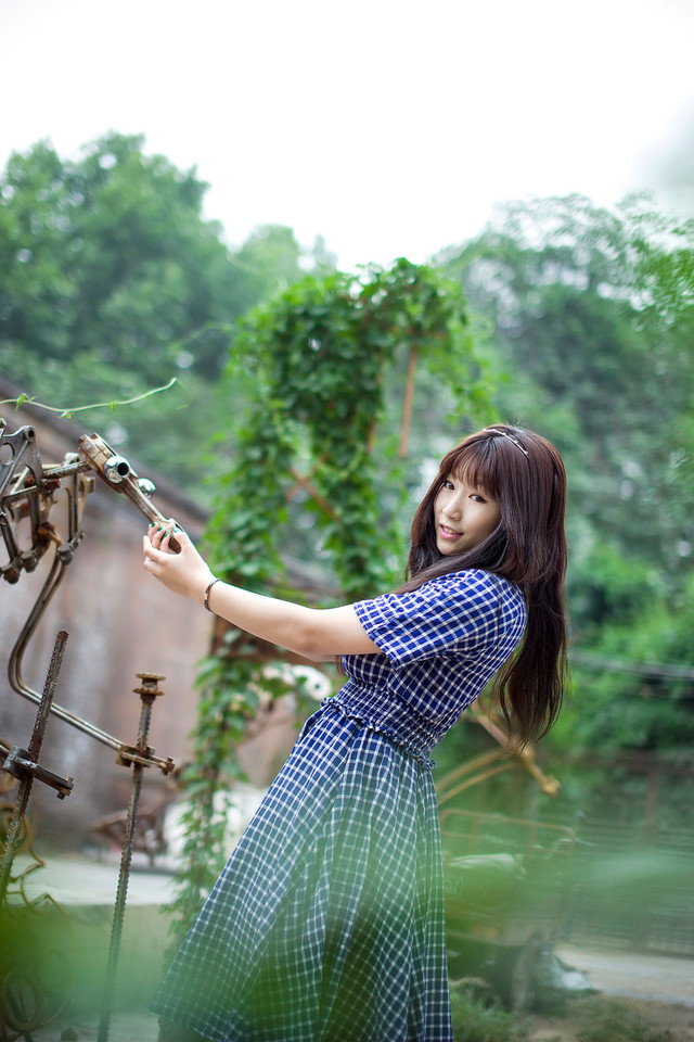 清纯女孩的夏日清新写真小清新校园美女图库,清纯美女,